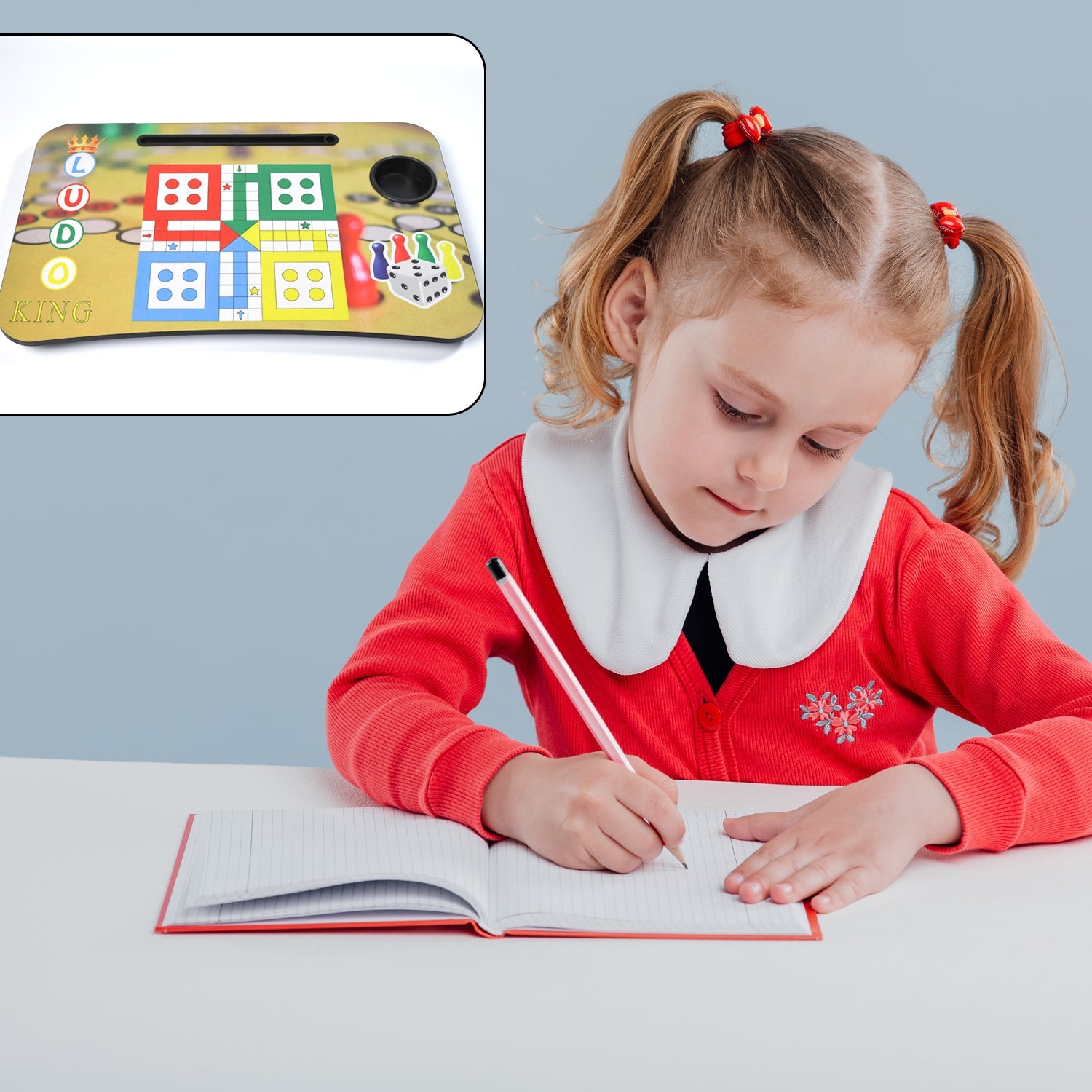 7693 Ludo Design Foldable Bed Study Table Portable Multifunction Laptop Table Lapdesk for Children Bed Foldable Table Work Office Home with Tablet Slot & Cup Holder DeoDap 7693 Ludo Design Foldable Bed Study Table Portable Multifunction Laptop Table Lapdesk for Children Bed Foldable Table Work Office Home with Tablet Slot & Cup Holder DeoDap